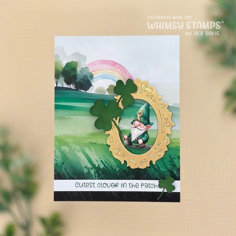 Quick Card Fronts - Gnome Wishes - Whimsy Stamps