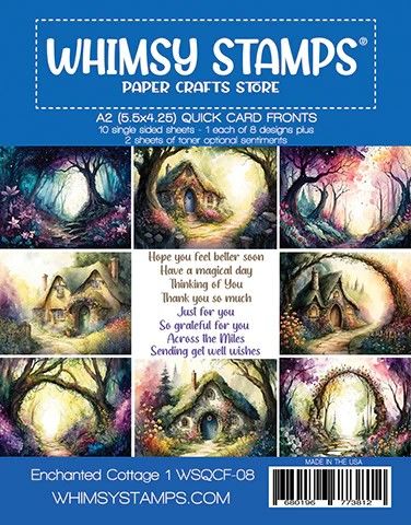 Quick Card Fronts - Enchanted Cottage 1 - Whimsy Stamps