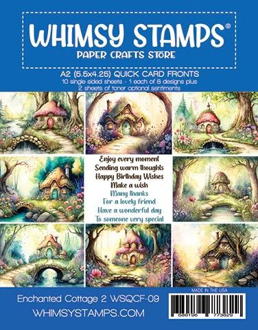 Quick Card Fronts - Enchanted Cottage 2 - Whimsy Stamps