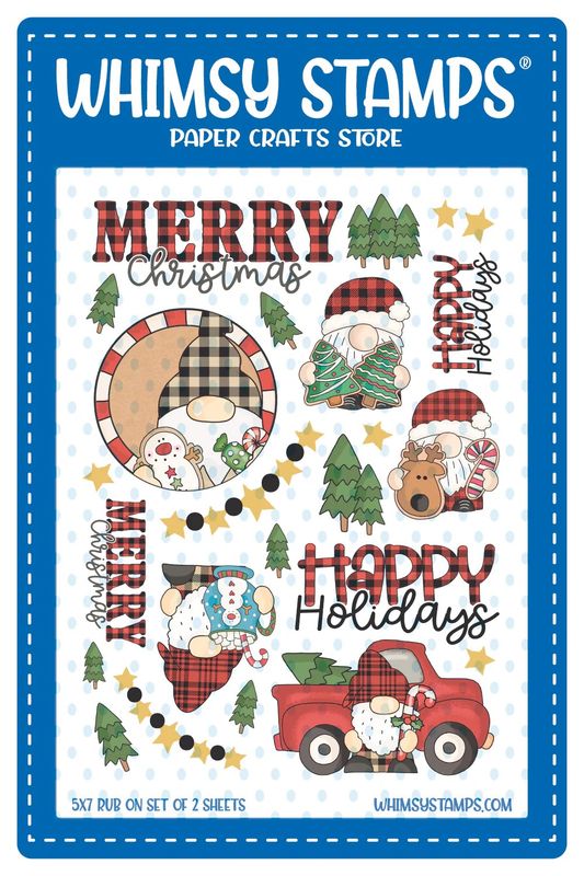 Country Gnome Rub Ons - Whimsy Stamps