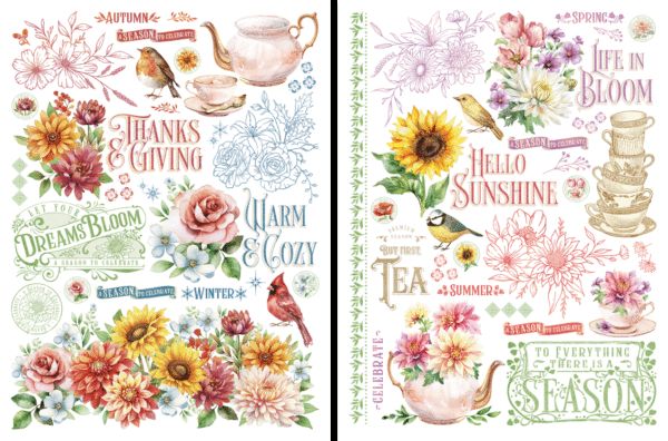 Season to Celebrate - Graphic 45 Rub-On Transfers