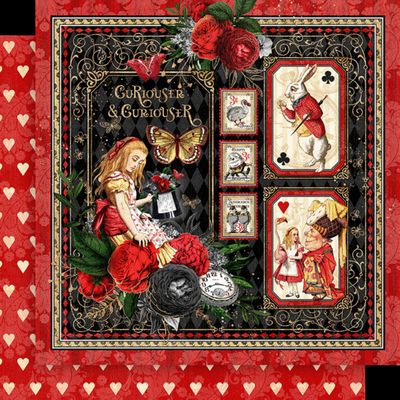 Curiouser & Curiouser 12x12 - Graphic 45 Collection