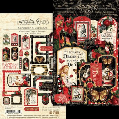 Curiouser &amp; Curiouser - Graphic 45 Tags and Frames