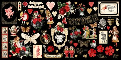 Curiouser &amp; Curiouser - Graphic 45 Ephemera