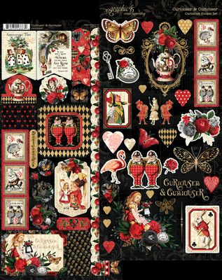 Curiouser &amp; Curiouser Stickers - Graphic 45