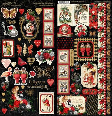 Curiouser & Curiouser Stickers - Graphic 45