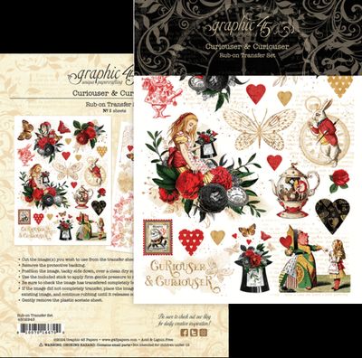 Curiouser &amp; Curiouser - Graphic 45 Rub-On Transfers