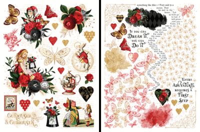 Curiouser & Curiouser - Graphic 45 Rub-On Transfers