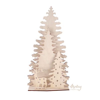 Christmas Trees Woodies - Mintay Papers