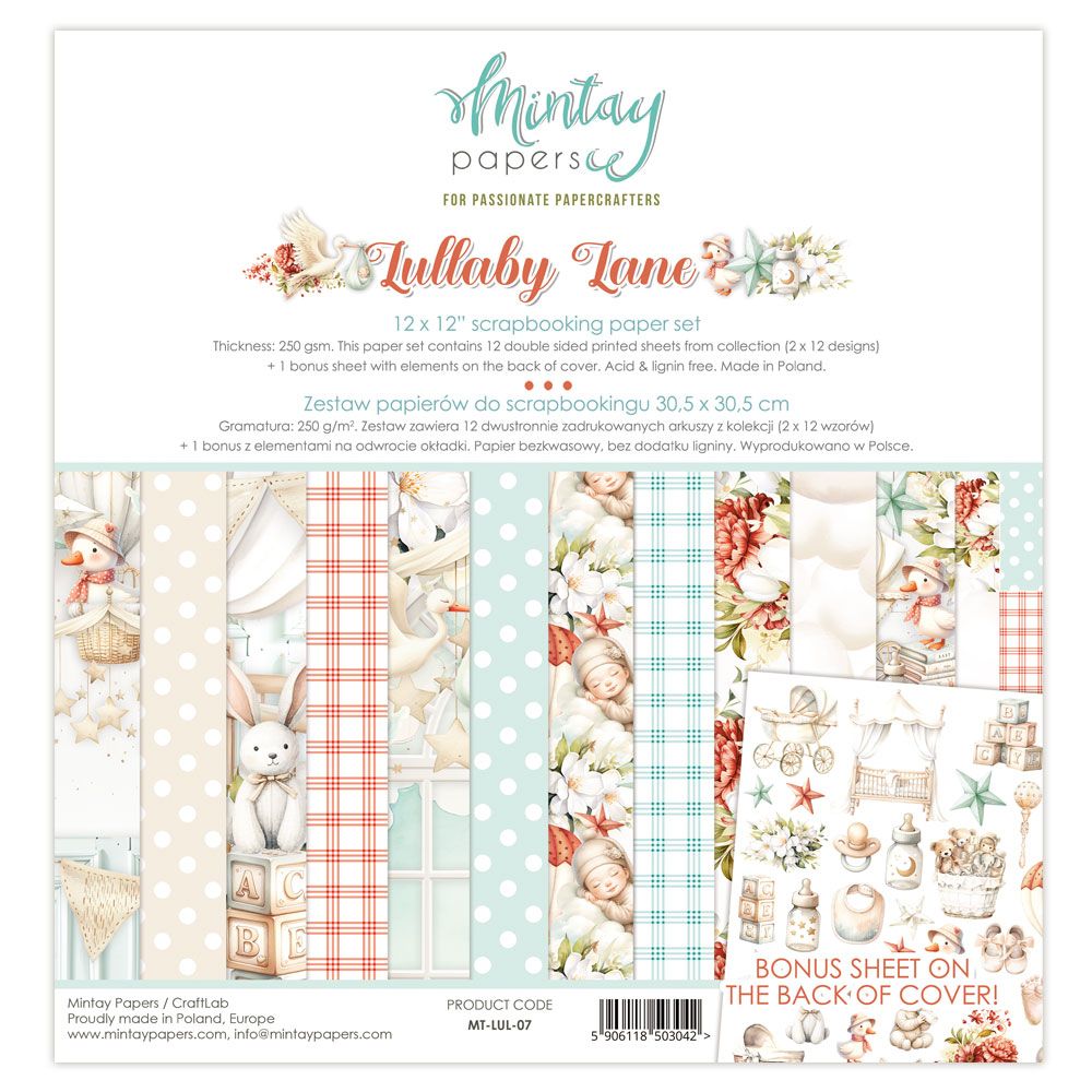 Lullaby Lane 12x12 - Mintay Papers