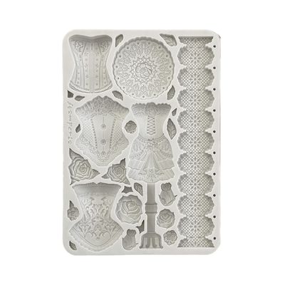 Old Lace A5 Silicone Mold - Stamperia