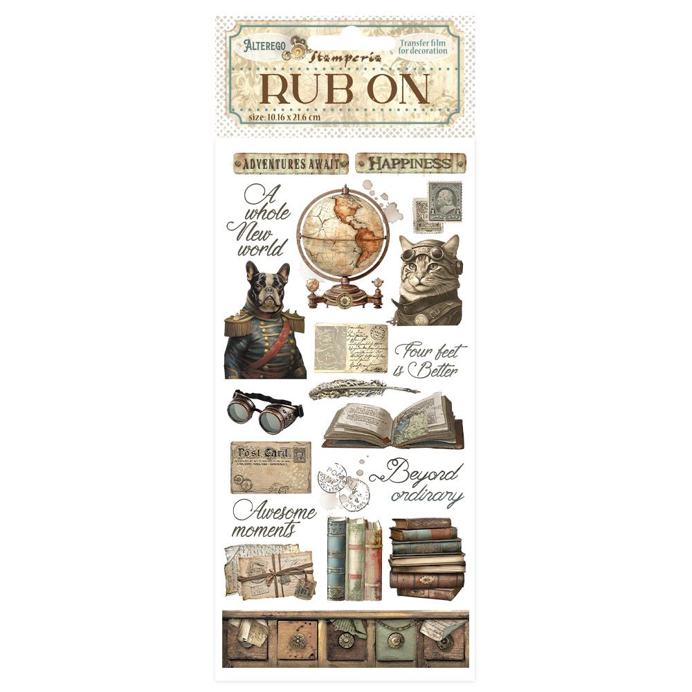 Alterego  - Stamperia Rub Ons, Style: Books