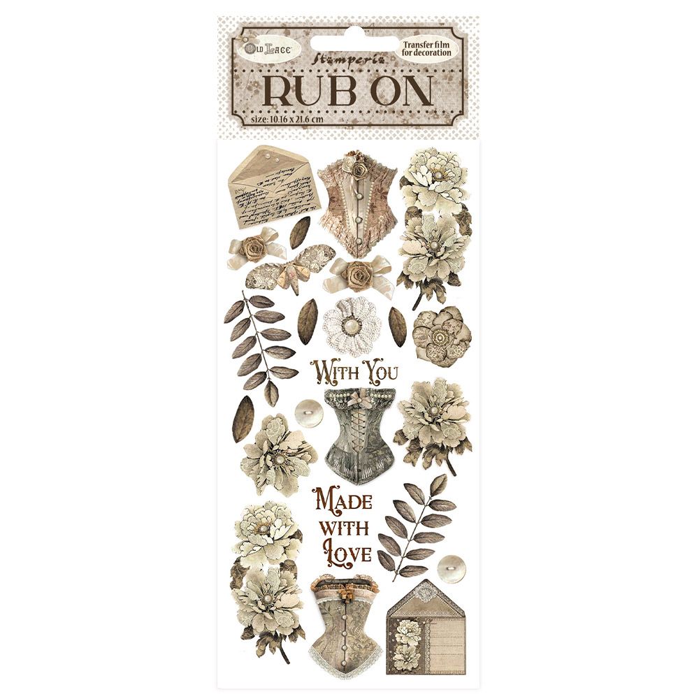 Old Lace - Stamperia Rub Ons, Style: Corsets