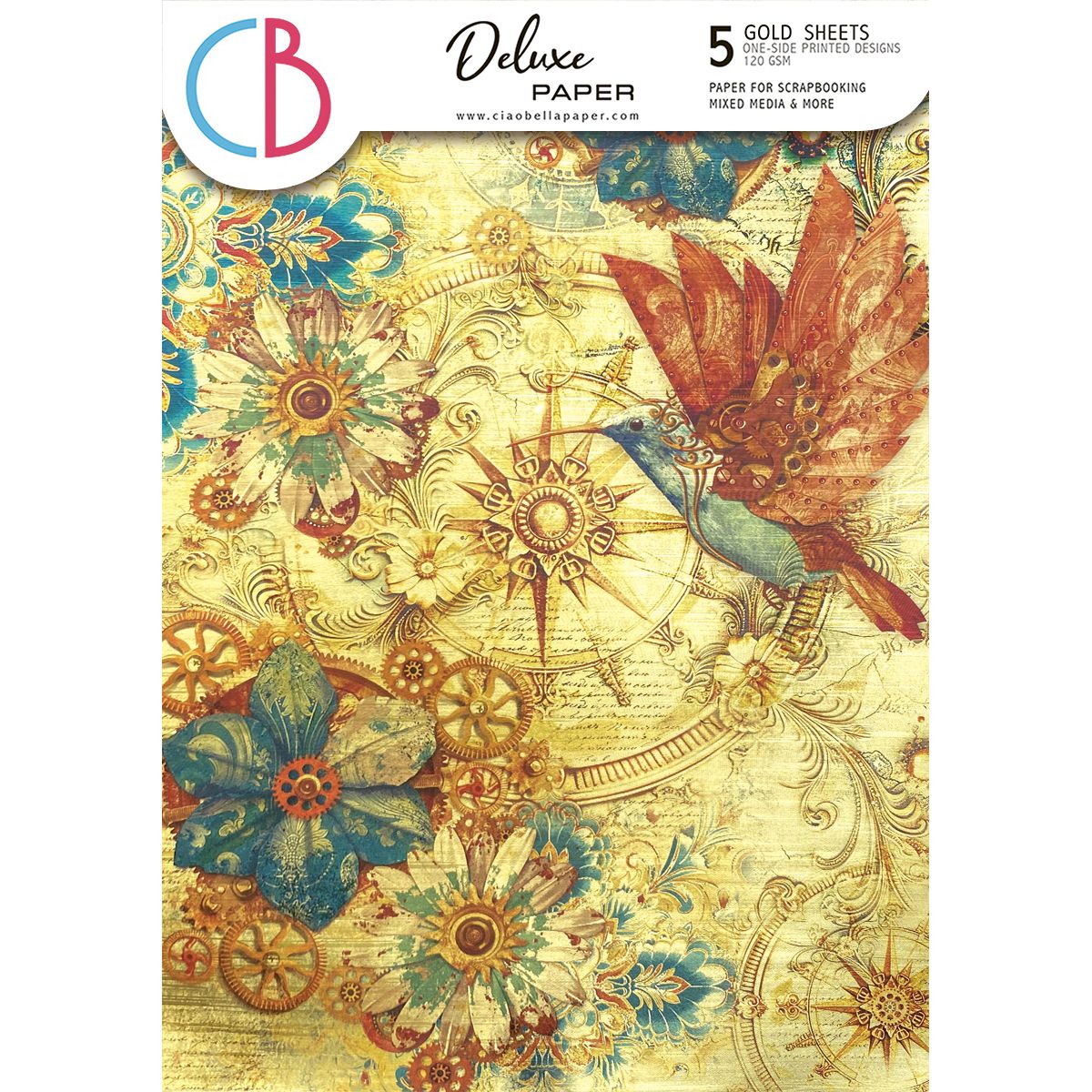 Esprit de Voyage A4 Deluxe Gold Sheets - Ciao Bella