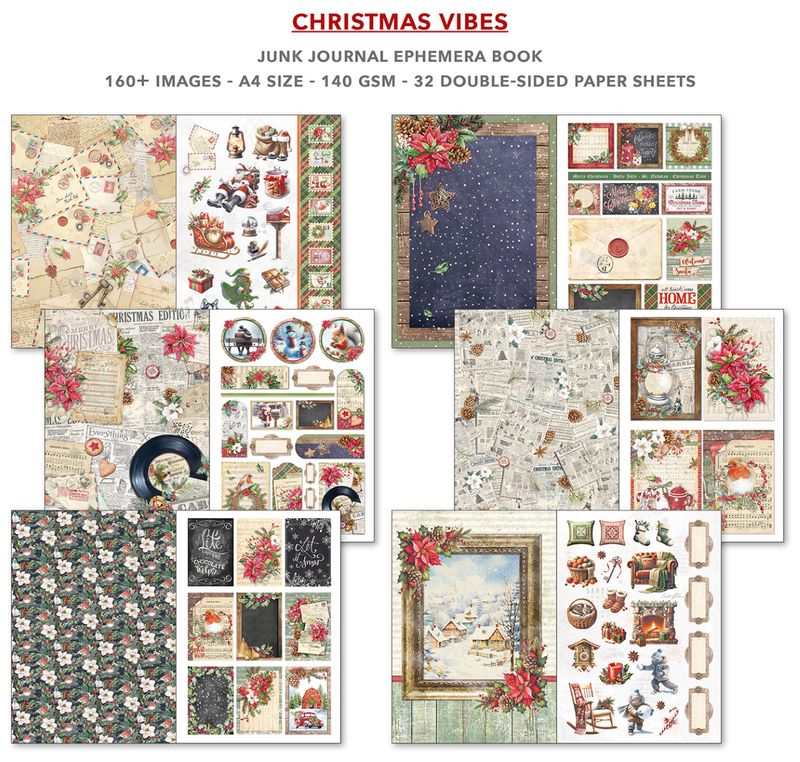 Magic Christmas Junk Journal &amp; Ephemera - Ciao Bella