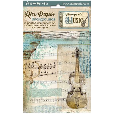 Music Selection 8pk A6 - Stamperia