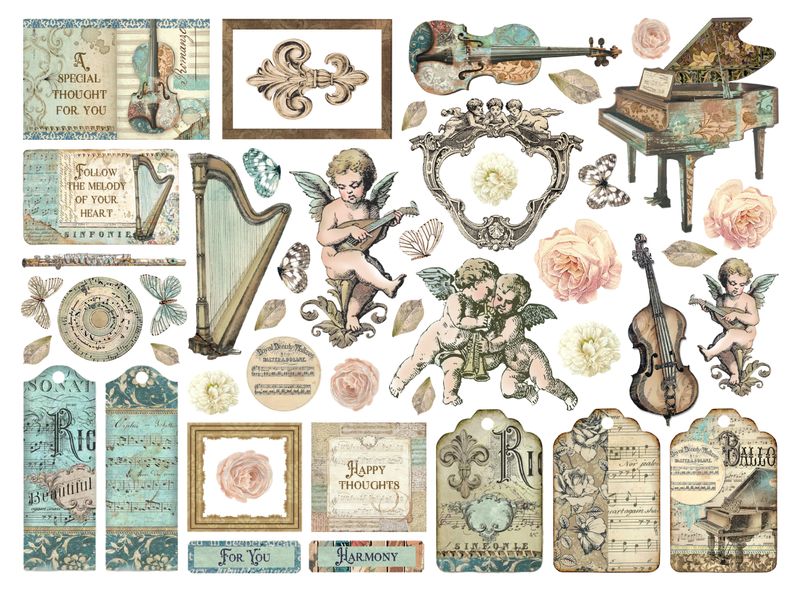 Music Die Cuts - Stamperia