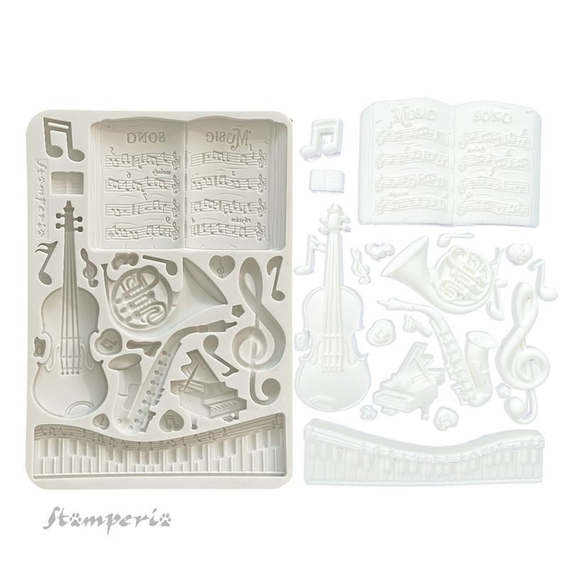 Music A5 Silicone Mold - Stamperia