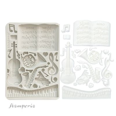 Music A5 Silicone Mold - Stamperia