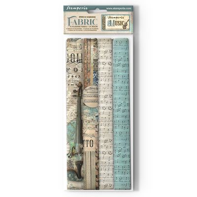 Music - Stamperia Fabric Sheets