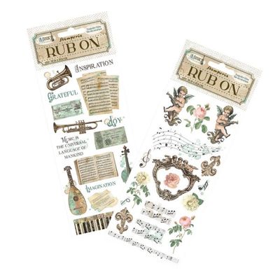 Music - Stamperia Rub Ons