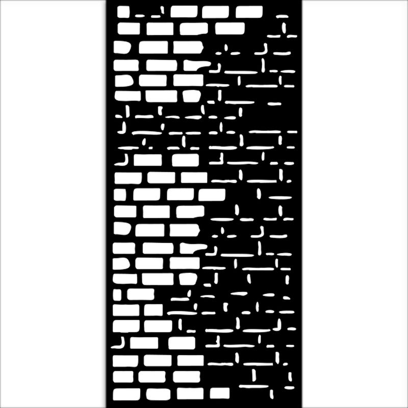 Art of Traveling Bricks Stencil - Stamperia