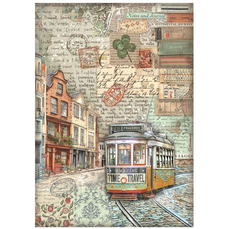 Art of Traveling Selection 6pk A4 - Stamperia