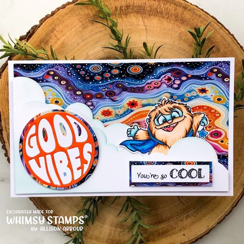 Don't Peek Yeti Clear Stamps - Whimsy Stamps