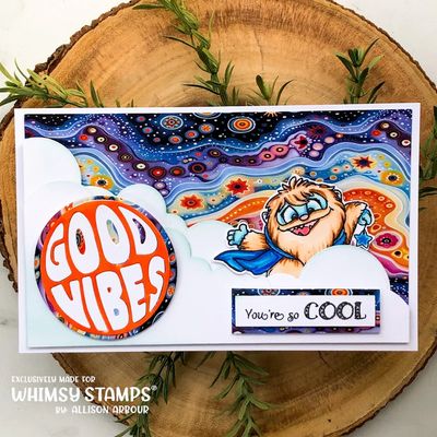 Don't Peek Yeti Clear Stamps - Whimsy Stamps