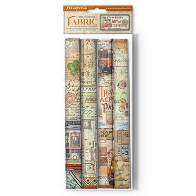 Art of Traveling - Stamperia Fabric Sheets