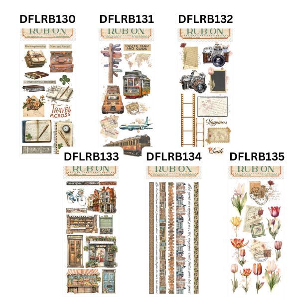 Art of Traveling - Stamperia Rub Ons