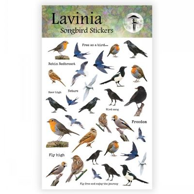 Songbird Stickers - Lavinia Stamps