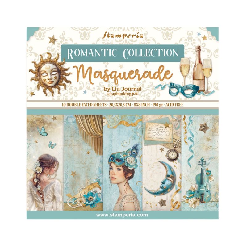 Masquerade 8x8 - Stamperia