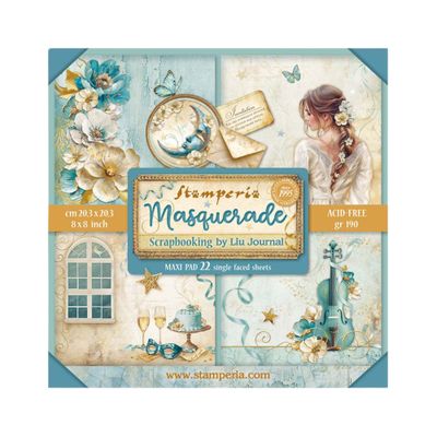 Masquerade XL 8x8 - Stamperia
