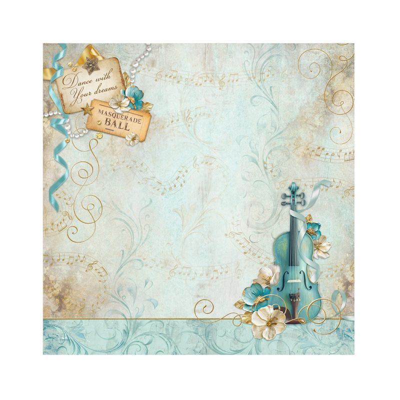 Masquerade  - Stamperia Fabric Sheets
