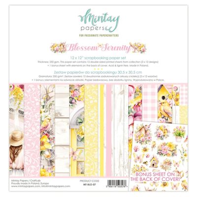 Blossom Serenity 12x12 - Mintay Papers