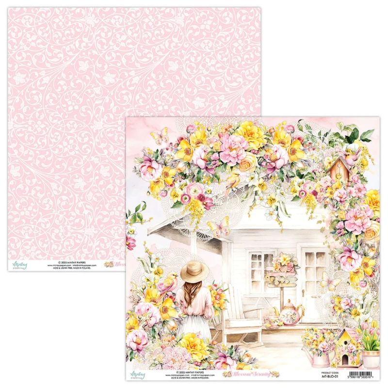 Blossom Serenity 12x12 - Mintay Papers