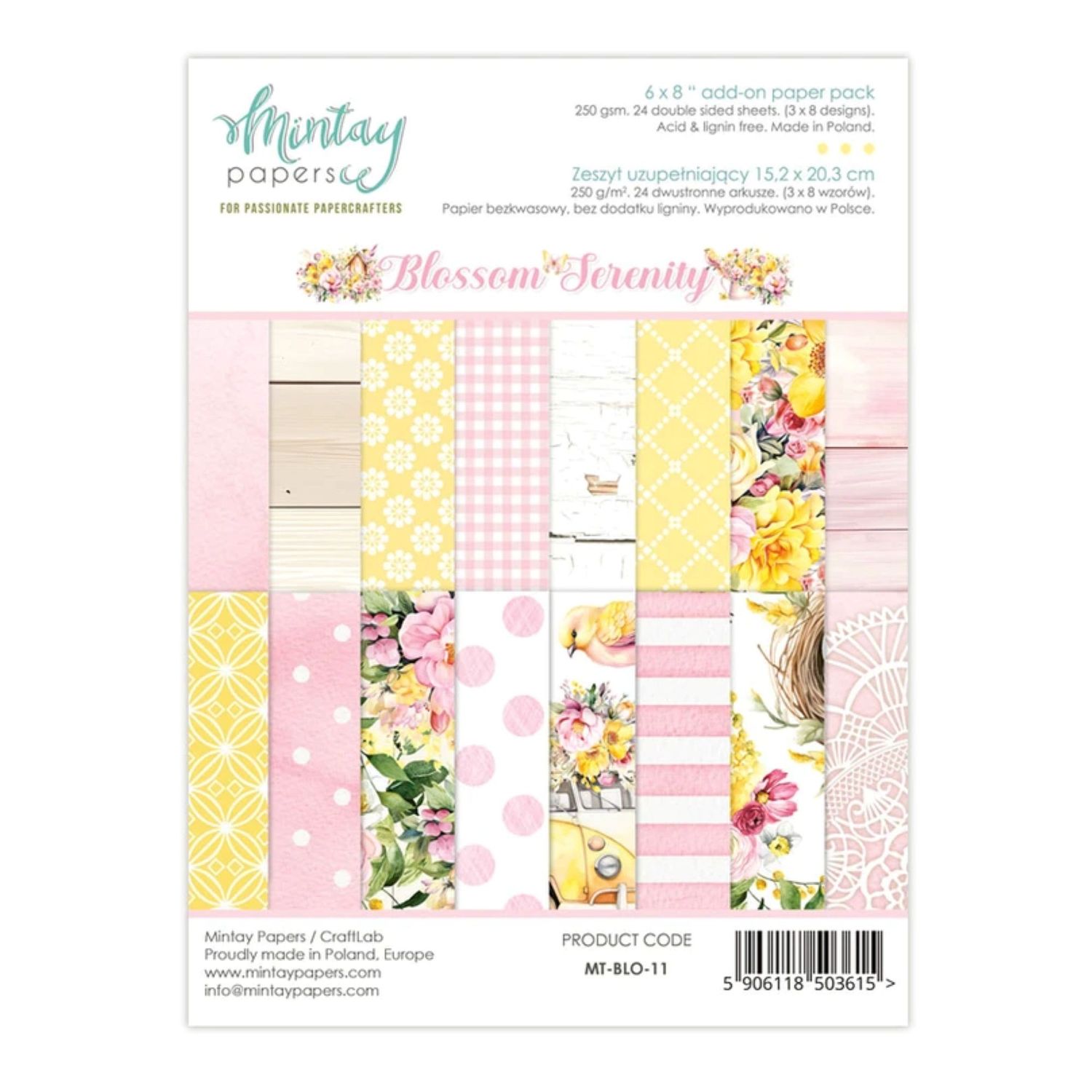 Blossom Serenity 6x8 - Mintay Papers