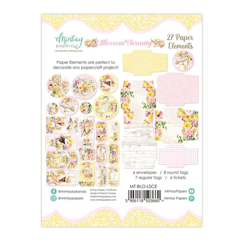 Blossom Serenity Elements - Mintay Papers