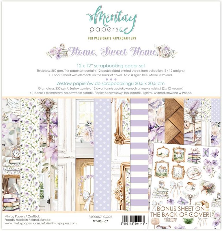 Home Sweet Home 12x12 - Mintay Papers