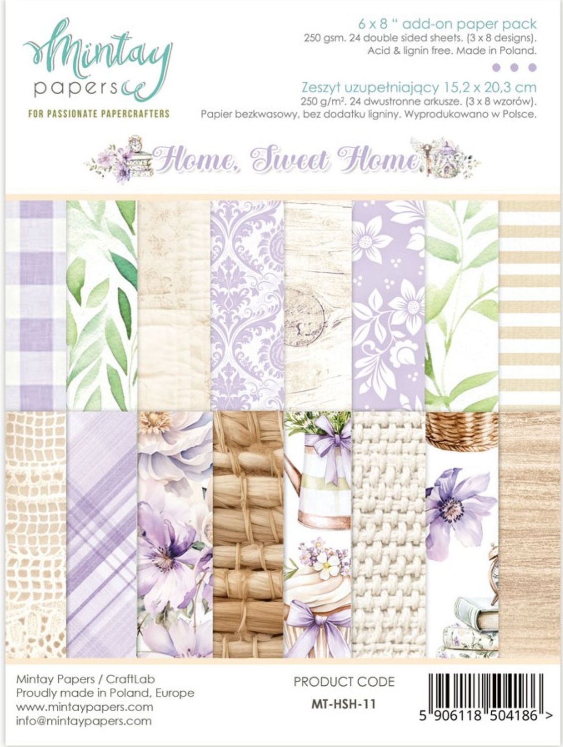 Home Sweet Home 6x8 - Mintay Papers