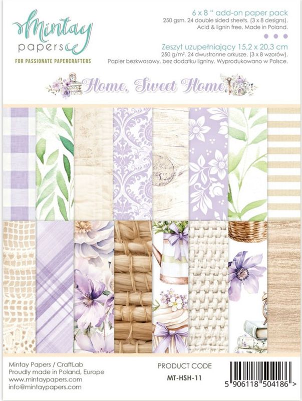 Home Sweet Home 6x8 - Mintay Papers
