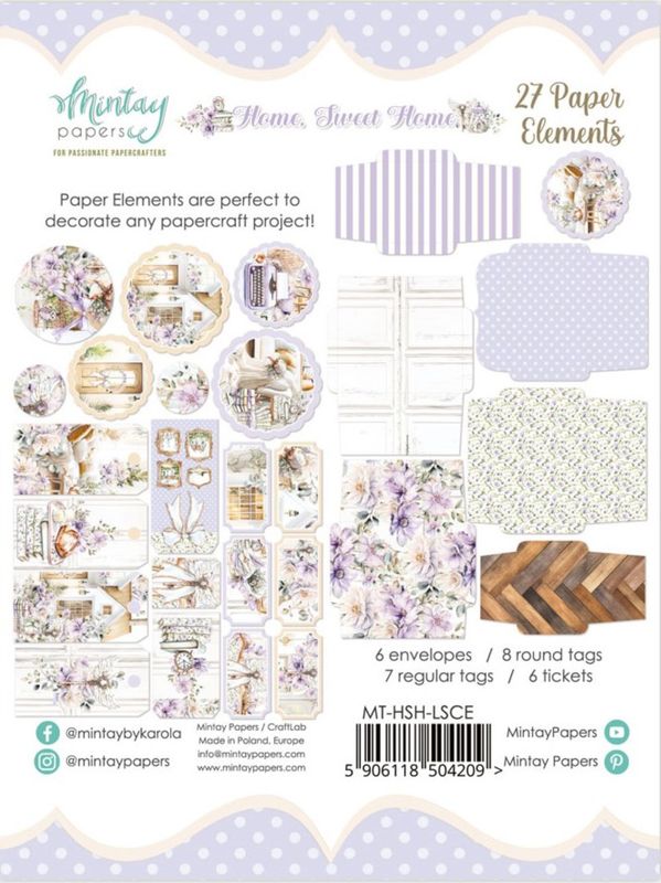 Home Sweet Home Elements - Mintay Papers
