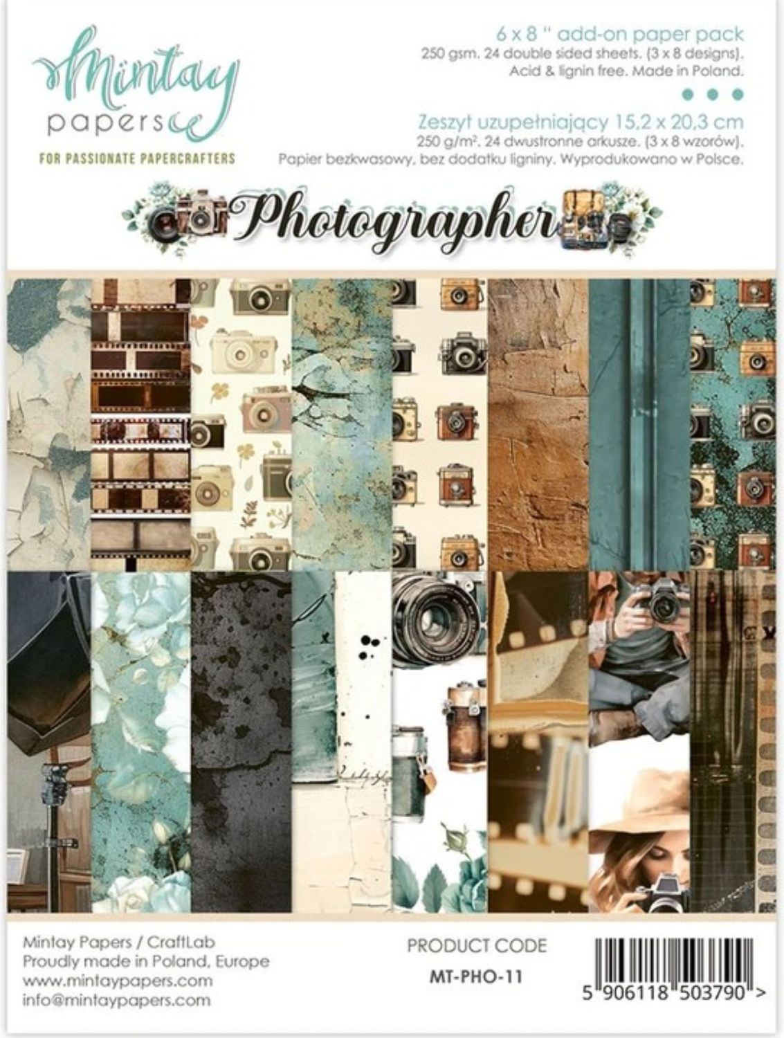 Photographer 6x8 - Mintay Papers