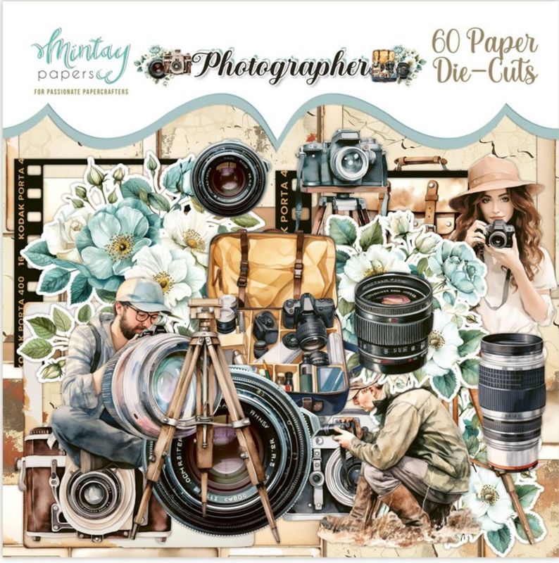 Photographer Die Cuts - Mintay Papers