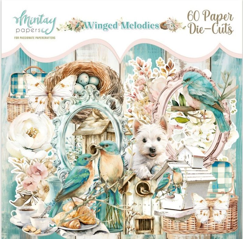 Winged Melodies Die Cuts - Mintay Papers