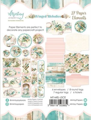 Winged Melodies Elements - Mintay Papers