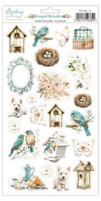 Winged Melodies Stickers - Mintay Papers