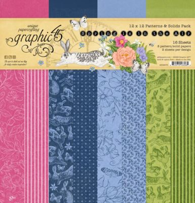 Spring is in the Air 12x12 - Graphic 45 Patterns and Solids