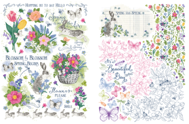Spring is in the Air - Graphic 45 Rub-On Transfers